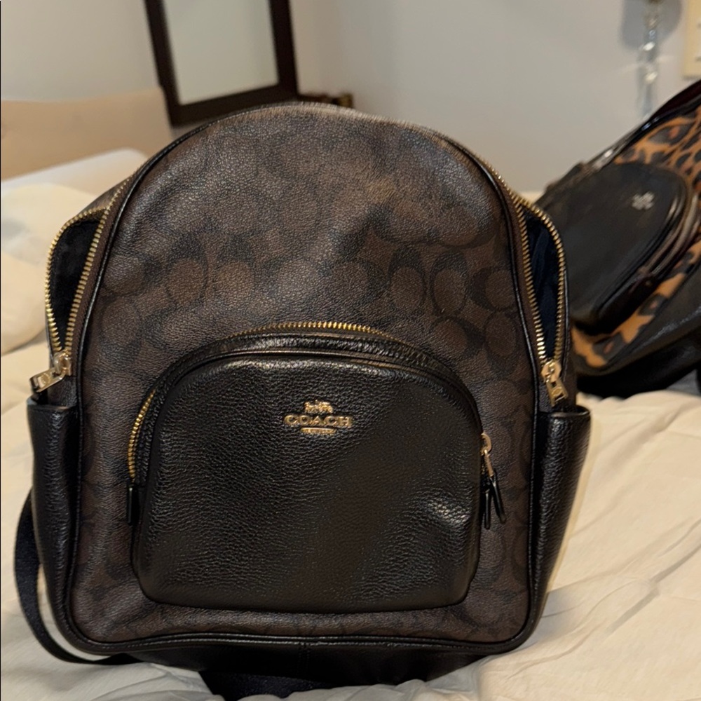 Coach Brown and Black  Backpack